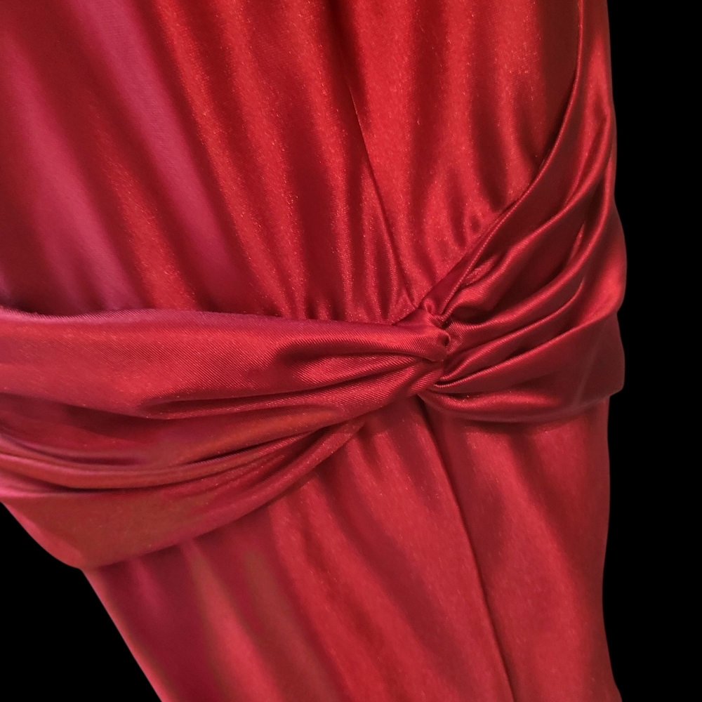 Galina Signature Vibrant Red Dress Gown Homecoming - Picture 7 of 8